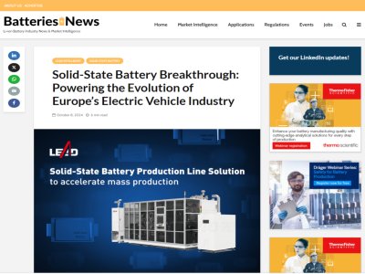 Batteries NewsȌܹ̑B늳ؼgW늄܇ИIlչ